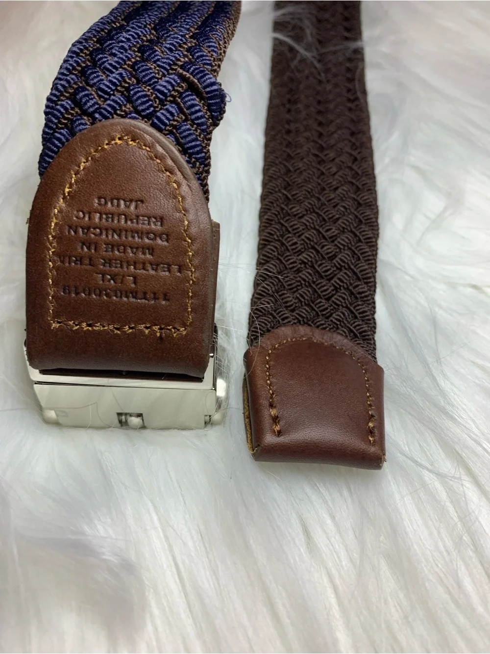 TOMMY BAHAMA men’s braided reversible belt LNWOT size LG/XL